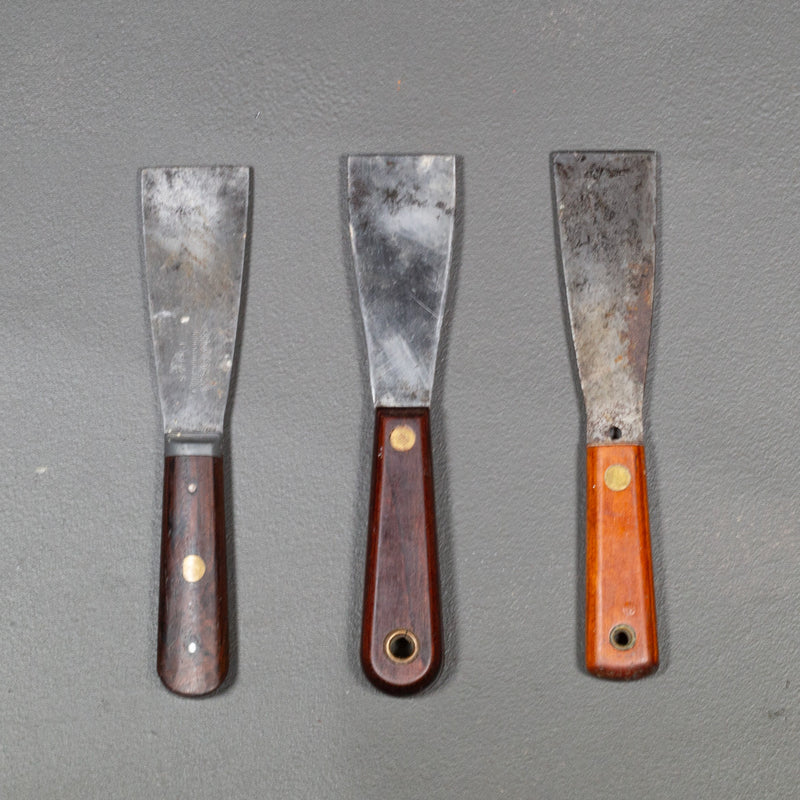 Antique Rosewood and Mahogany Putty Knives