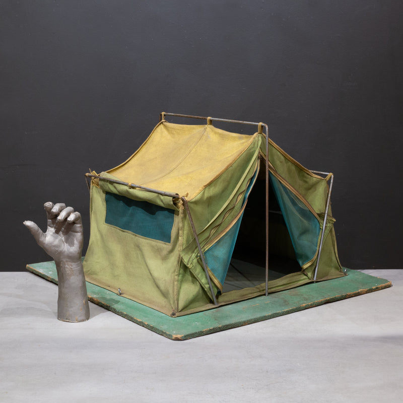 Vintage Salesman's Sample Canvas Camping Tent c.1940