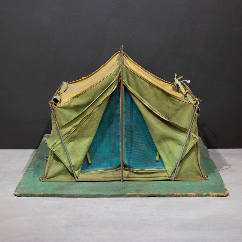 buy used tents Vintage Salesman's Sample Canvas Camping Tent c.1940