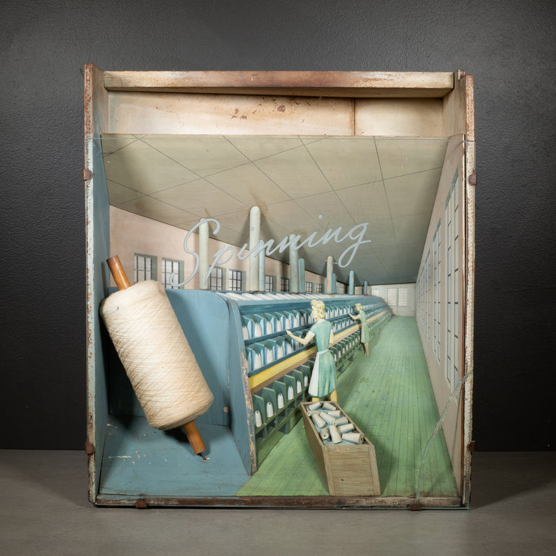 Vintage Spinning Mill Occupational Diorama c.1940