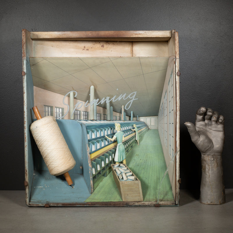 Vintage Spinning Mill Occupational Diorama c.1940
