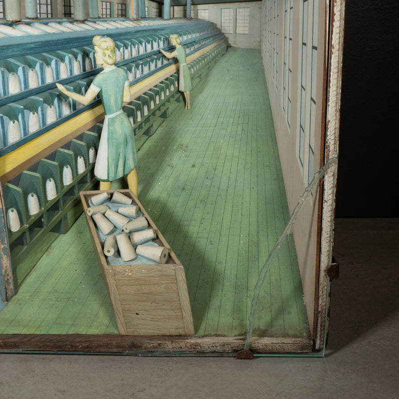 Vintage Spinning Mill Occupational Diorama c.1940