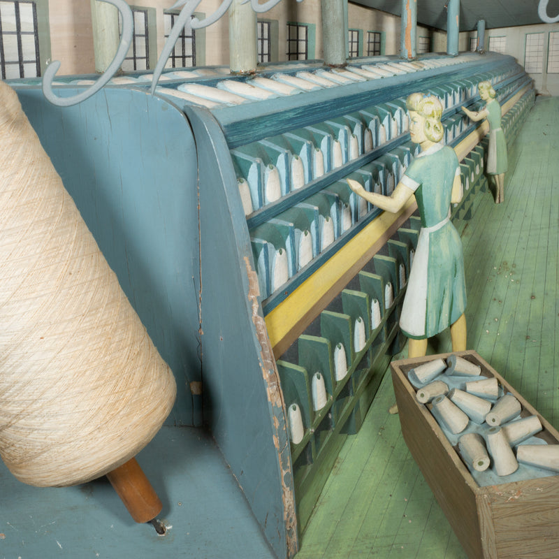 Vintage Spinning Mill Occupational Diorama c.1940