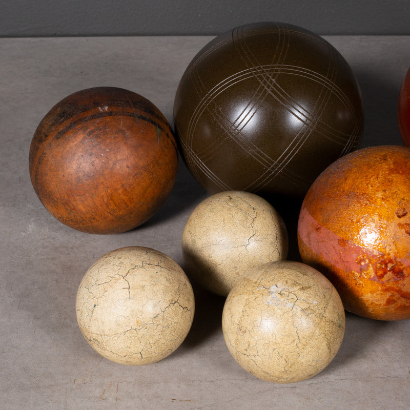 Collection of Vintage Bocci and Croquet Balls c.1970