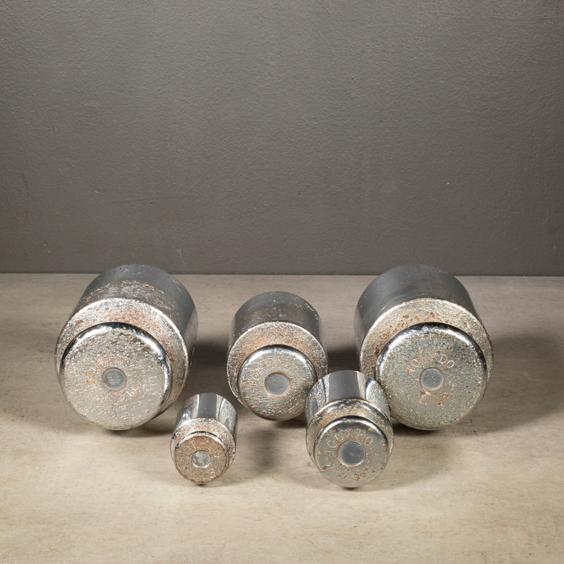 Vintage Toledo Chrome and Steel Weights c.1930-1950