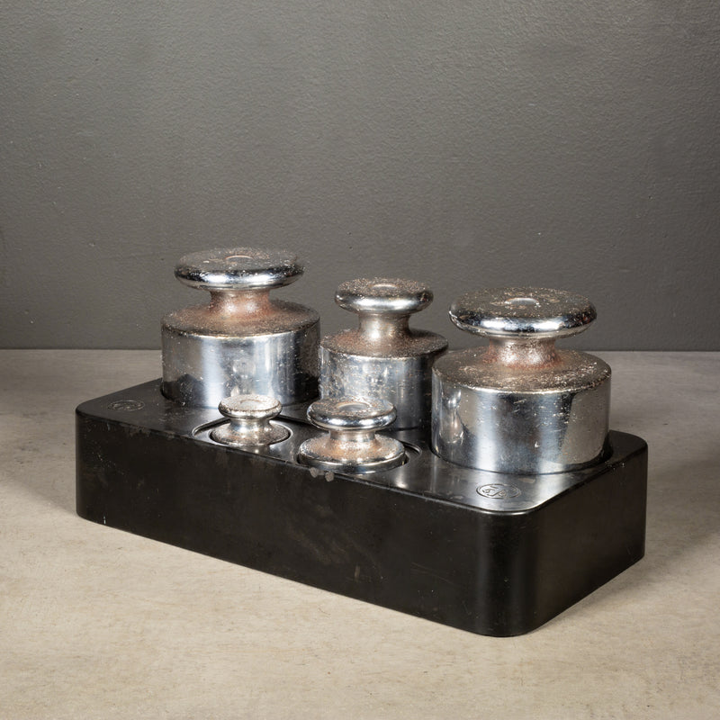 Vintage Toledo Chrome and Steel Weights c.1930-1950
