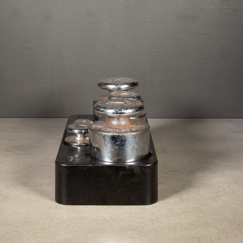Vintage Toledo Chrome and Steel Weights c.1930-1950