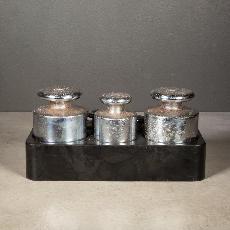 Vintage Toledo Chrome and Steel Weights c.1930-1950