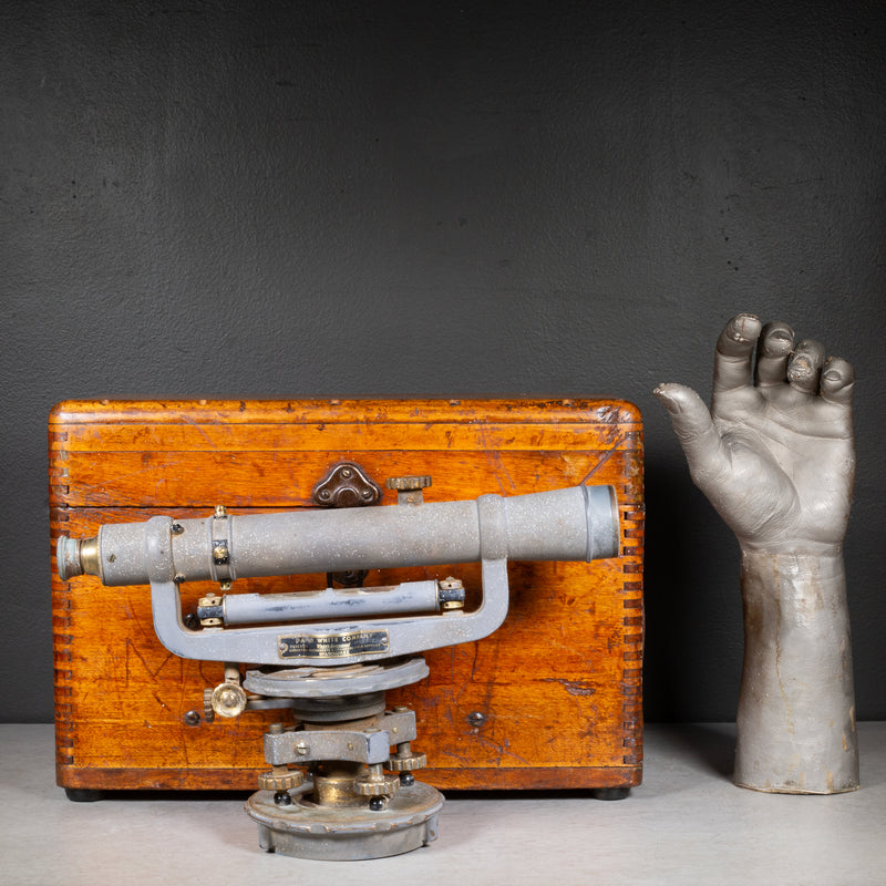 Vintage Transit Level Scope and Wooden Case c.1950