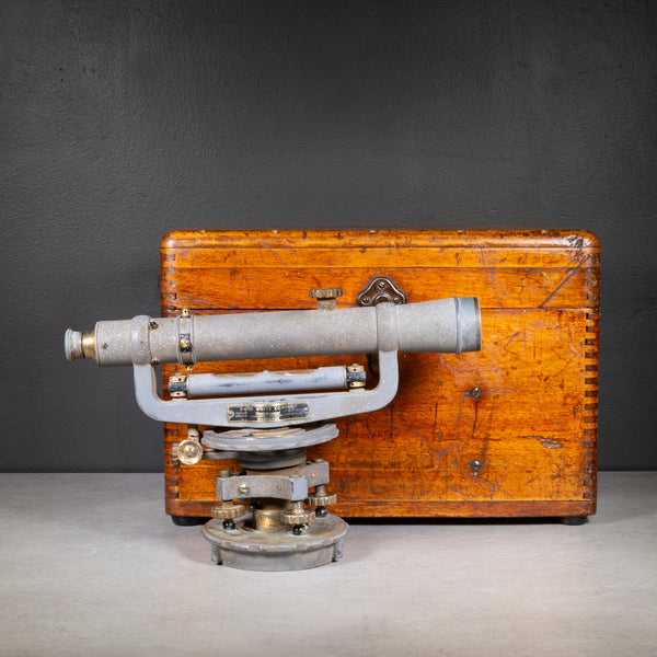 Vintage Transit Level Scope and Wooden Case c.1950