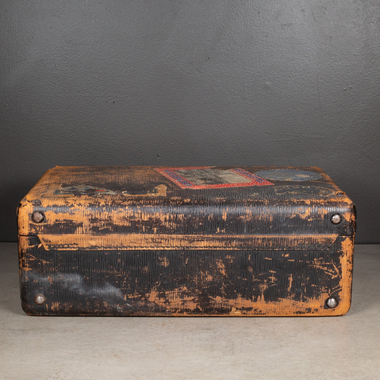 Vintage Suitcase with Original Travel Stickers c.1950 | S16 Home