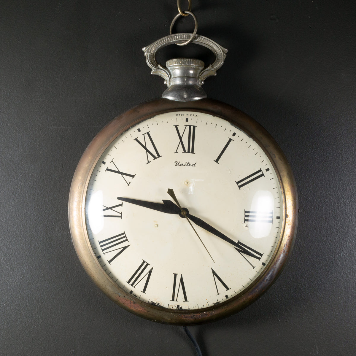Art Deco Black Postal Telegraph Clock c.1930 | S16 Home