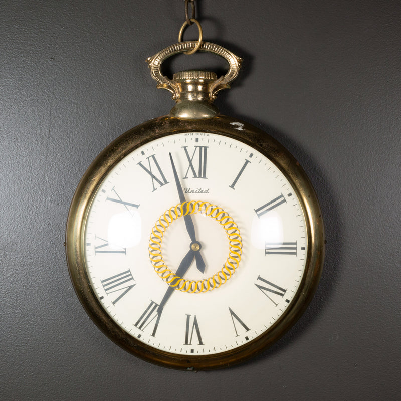 Antique pocket watch wall clock store