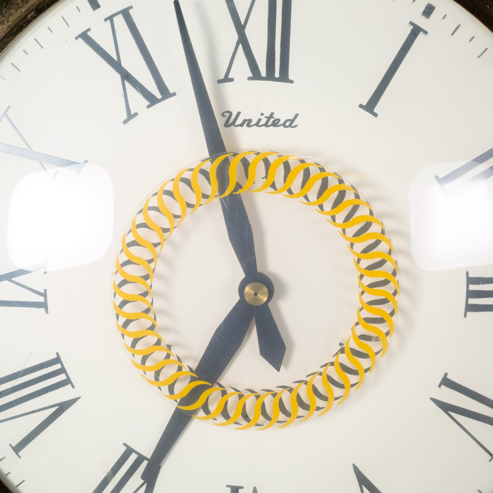 Mid-century United Clock Co. Model 47 Oversize Pocket Watch Wall