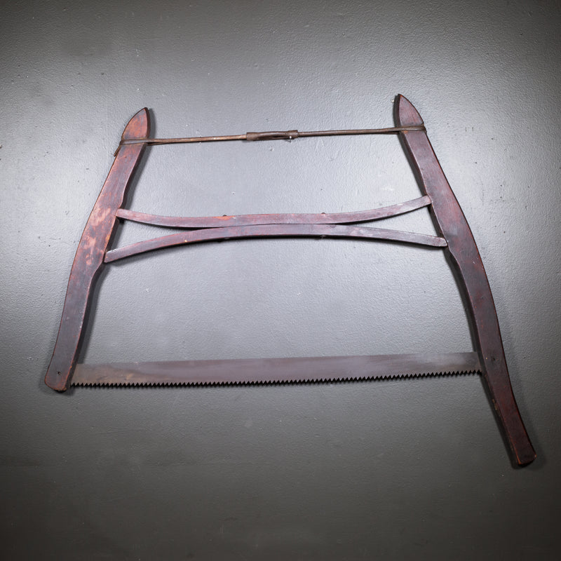Antique Mahogany Buck Saw c.1910-1930