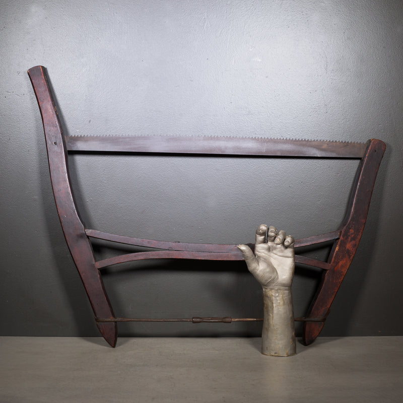 Antique Mahogany Buck Saw c.1910-1930