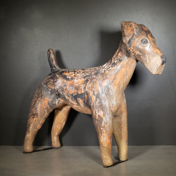 French Hand Carved Dog Carousel Ride c.1950