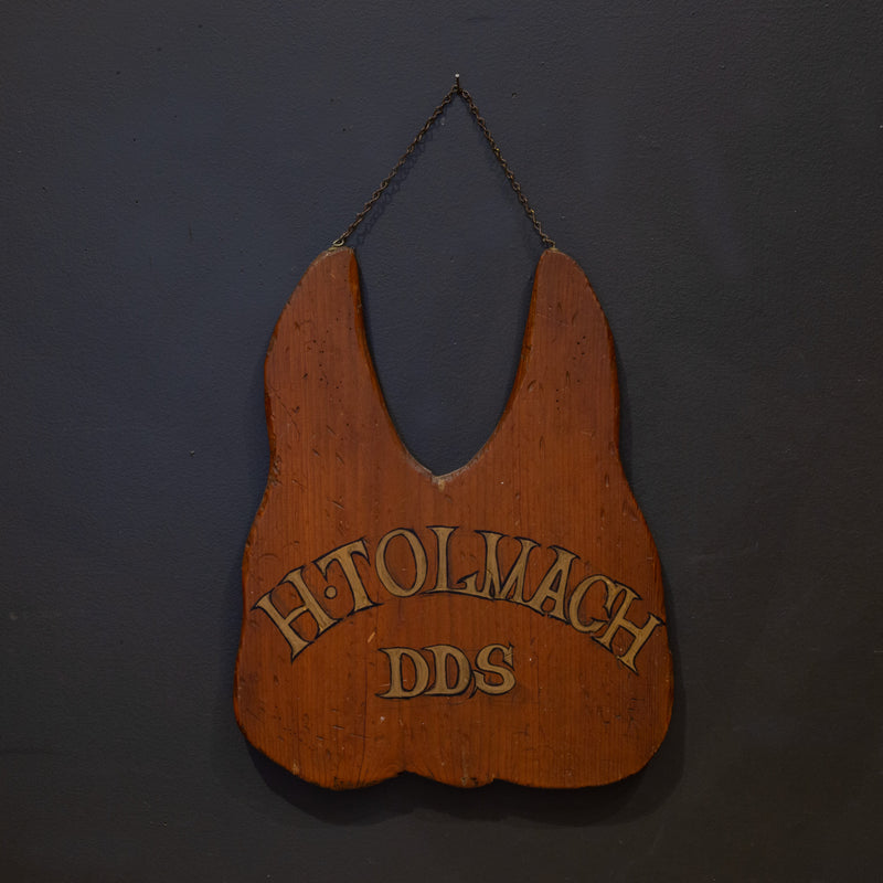 Hand Painted Dentist Trade Sign c.1940