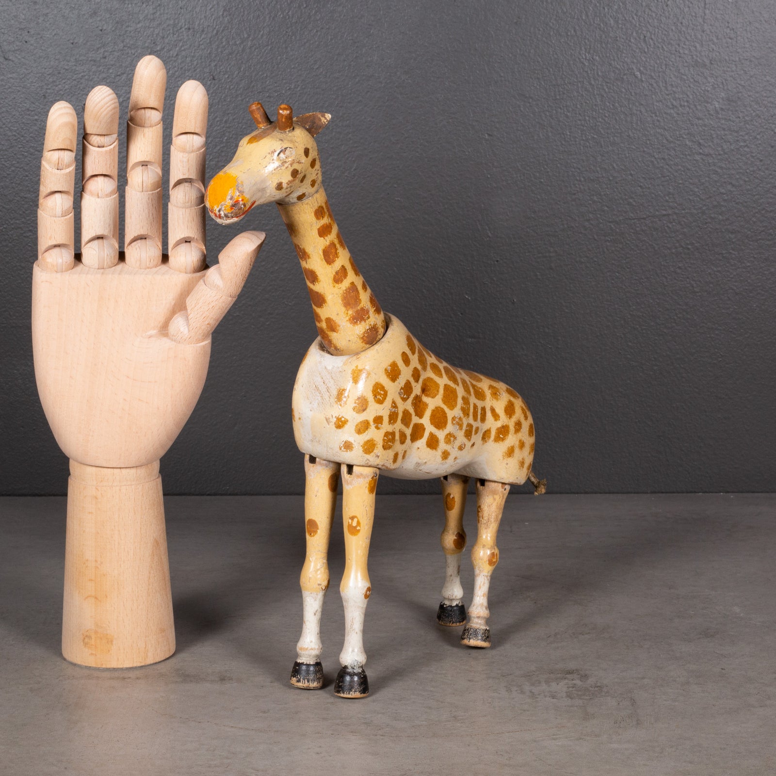 Antique Wooden Articulating Giraffe Circus Toy c.1903-1935 | S16 Home
