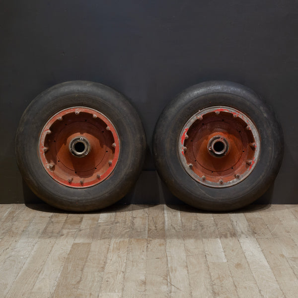 WWII Bomber Airplane Wheels c.1940