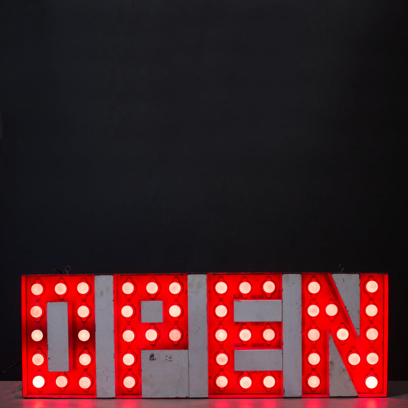 Vintage OPEN Sign c.1950 | S16 Home