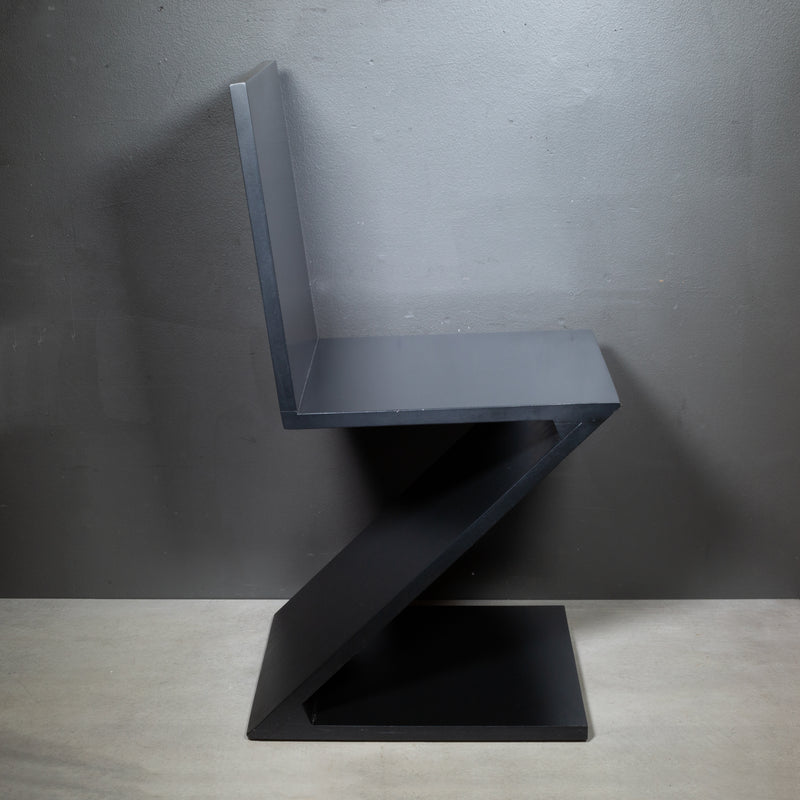 Gerrit Thomas Rietveld Zig Zag Chair By Cassina c.1983