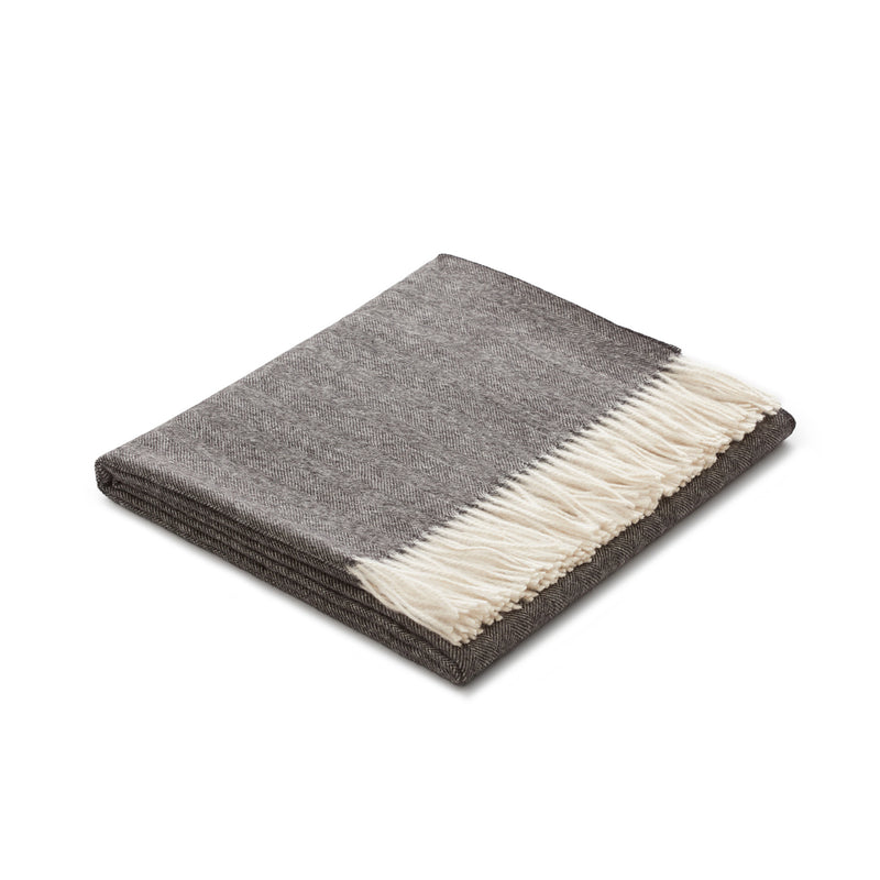 Sill Throw Charcoal 100% Baby Alpaca by Fells Andes