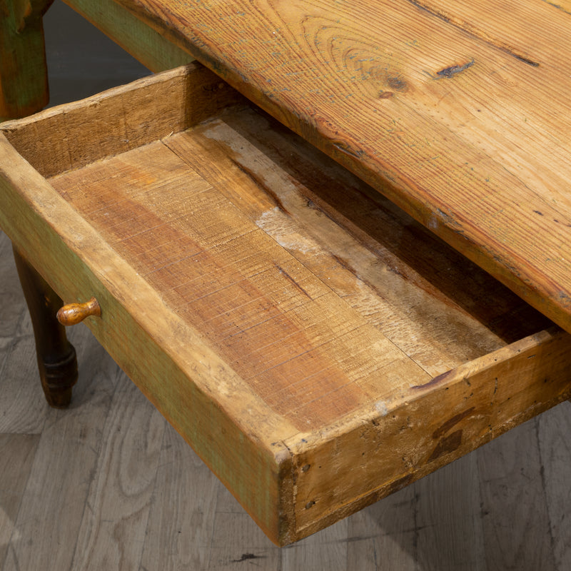 Mid 19th/Early 20th C. Primitive Farmhouse Table, c.1850-1920