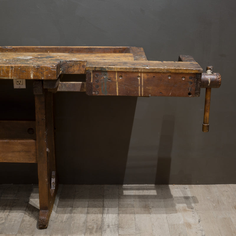 19th c. American Carpenter's Workbench c.1880-1900