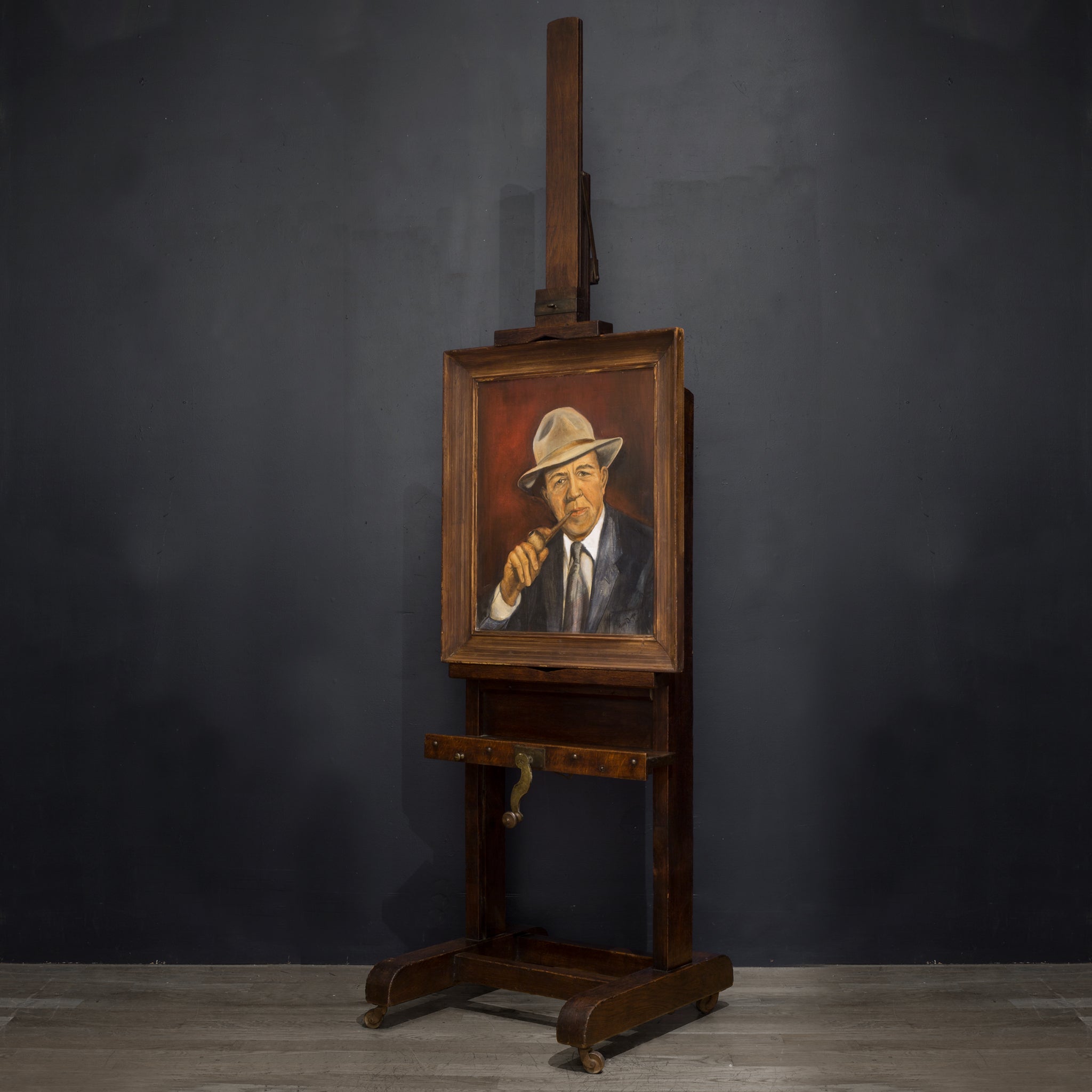 Late 19th c. Adjustable Wood and Bronze Easel c.1890