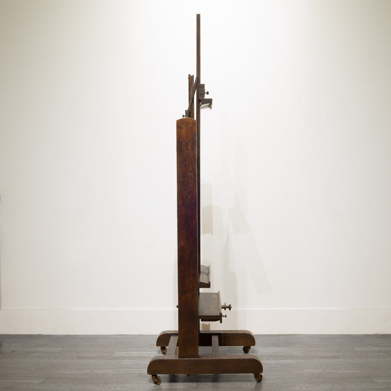 Late 19th c. Adjustable Walnut and Bronze Easel c.1890