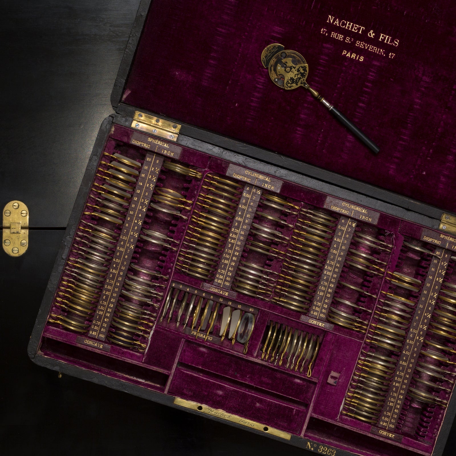 French Optometrist Eye Testing Kit c.1890 – S16 Home