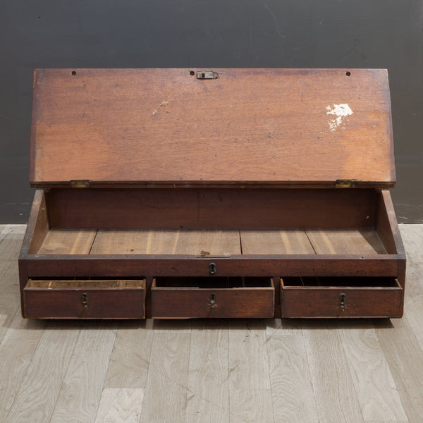 Antique 19th c. Mahogany Shop Keeper's Desk c.1800s | S16 Home