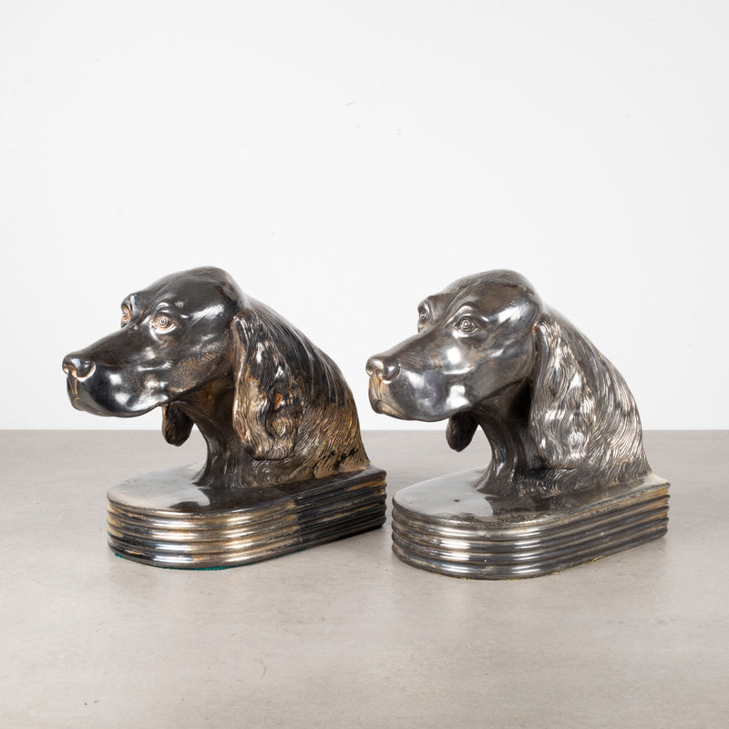 Art Deco Jennings Brothers Irish Setter Bookends c.1920