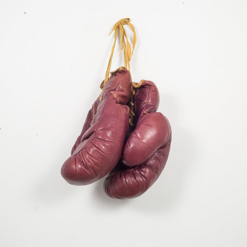 KD Philadelphia Leather Boxing Gloves c. 1950