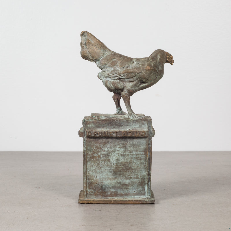 Bronze First Place Chicken Trophy c.1940