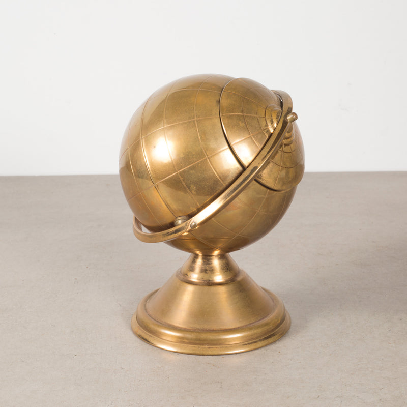 Mid-century Brass Globe Cigarette Holder c.1960