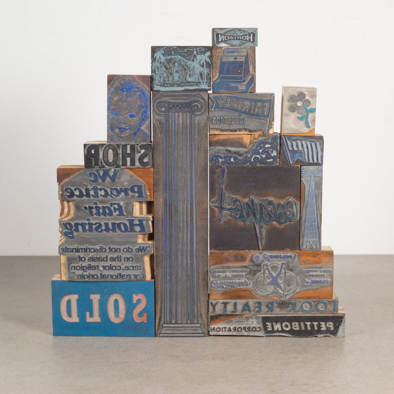 Print Typeset Collection of Typeset Advertising Print Blocks c.1940 | S16 Home