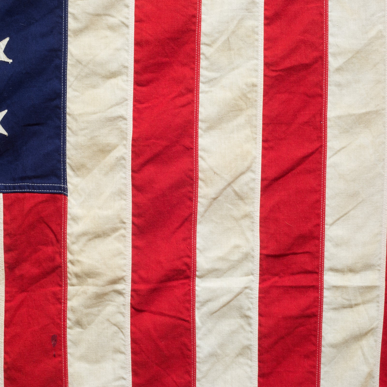 Early 20th c. Monumental American Flag with 48 Stars c.1940-1950 