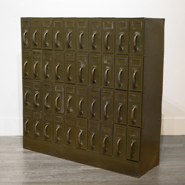 Mounumental Industrial Courthouse Ledger File Cabinet c.1940