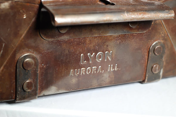 Antique Industrial Factory Lyon Steel Drawers c.1930
