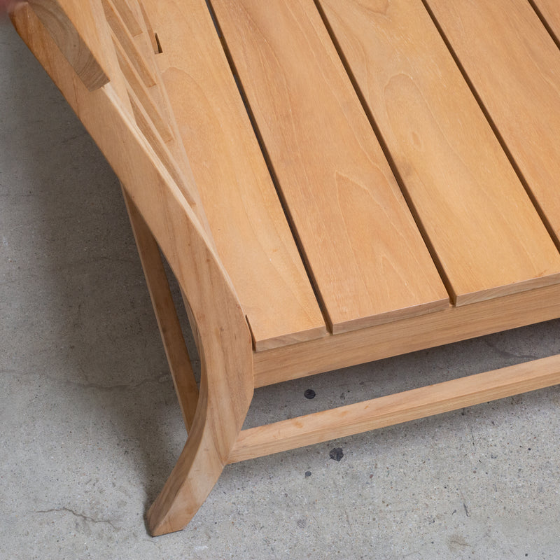 Munder Skiles Custom Teak Patio Daybed-New and Unused