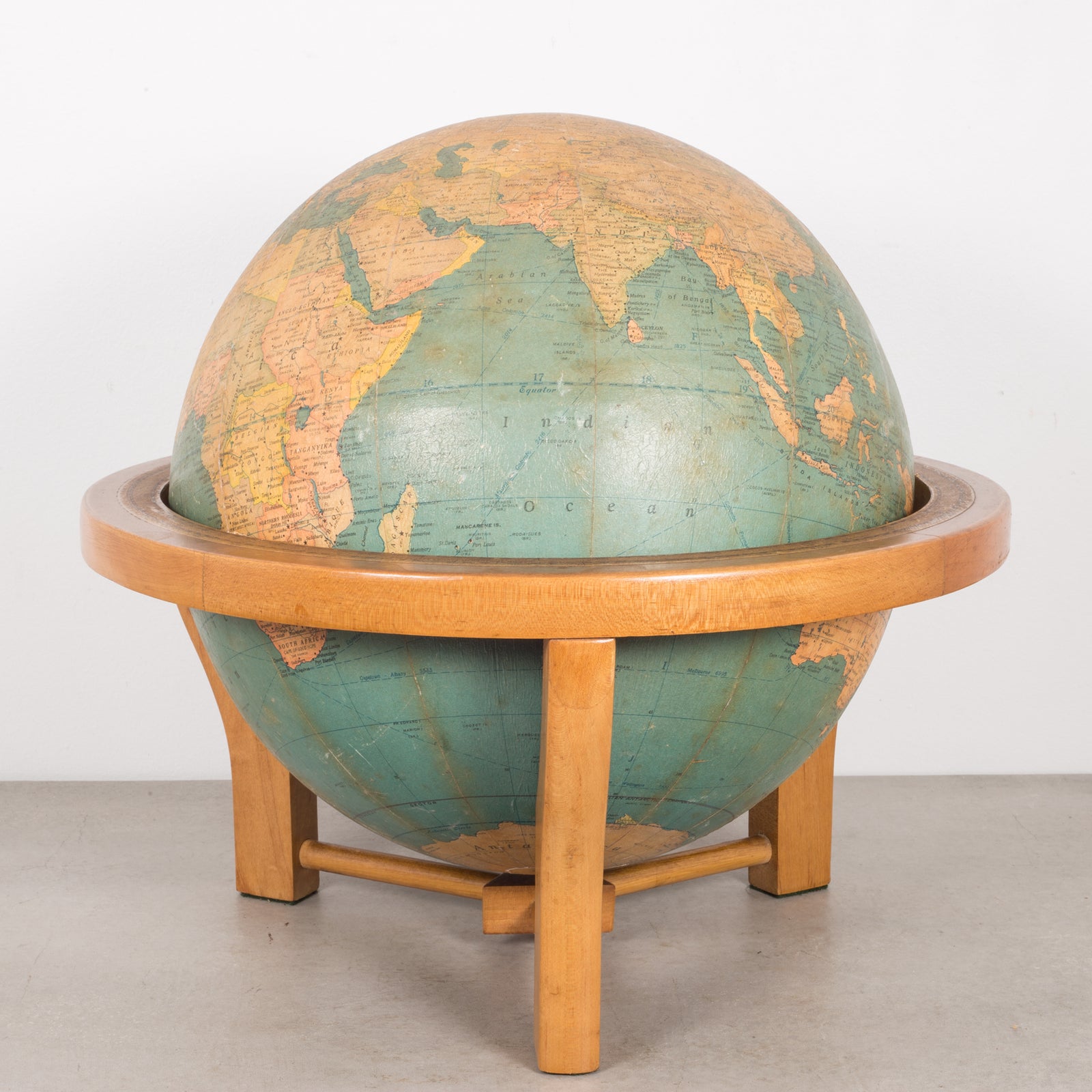 激レア　Rand McNally社　地球儀 Rand-McNally-terrestrial-globe