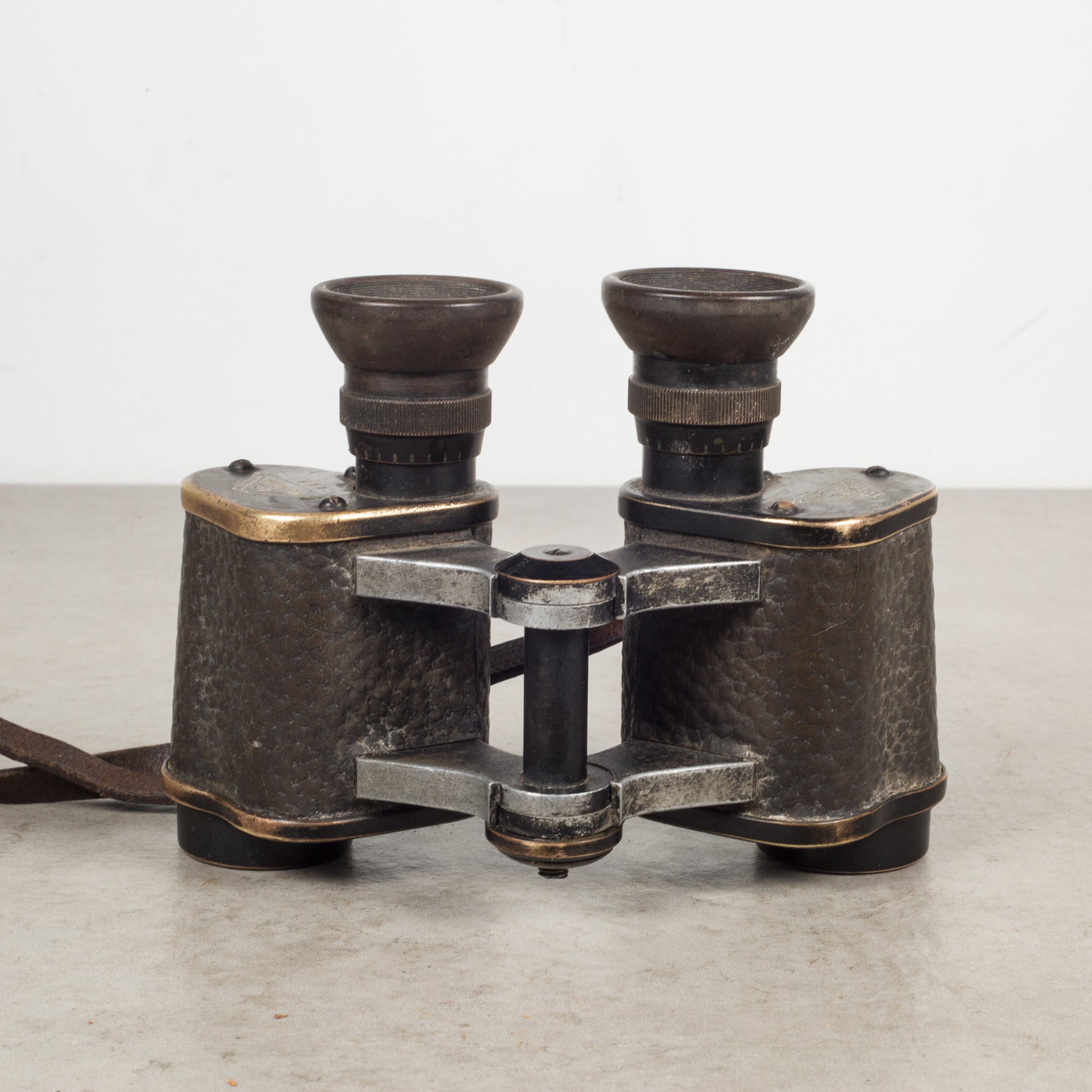World War German Imperial Army Infantry Leather Binoculars c