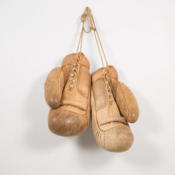 Leather Wilson Boxing Gloves, circa 1940