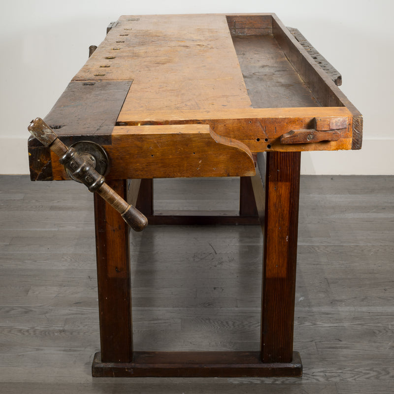 Beech and Maple American Carpenter's Workbench c.1880