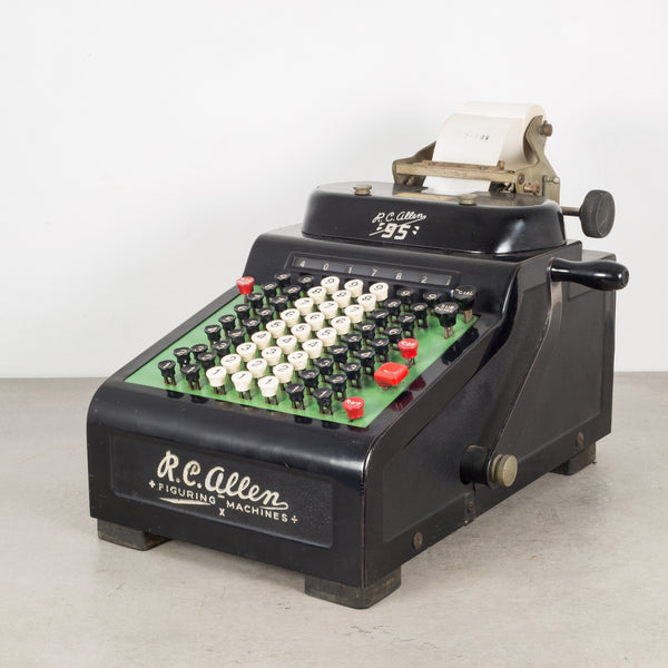 Antique R.C. Allen "95" Figuring Machine c.1930