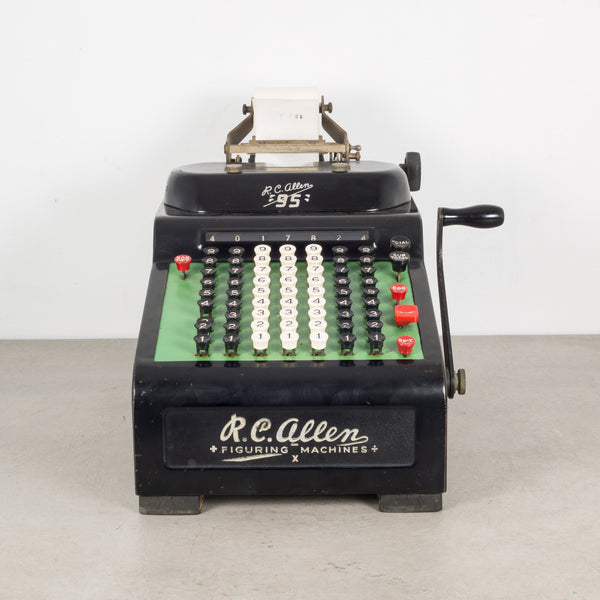 Antique R.C. Allen "95" Figuring Machine c.1930