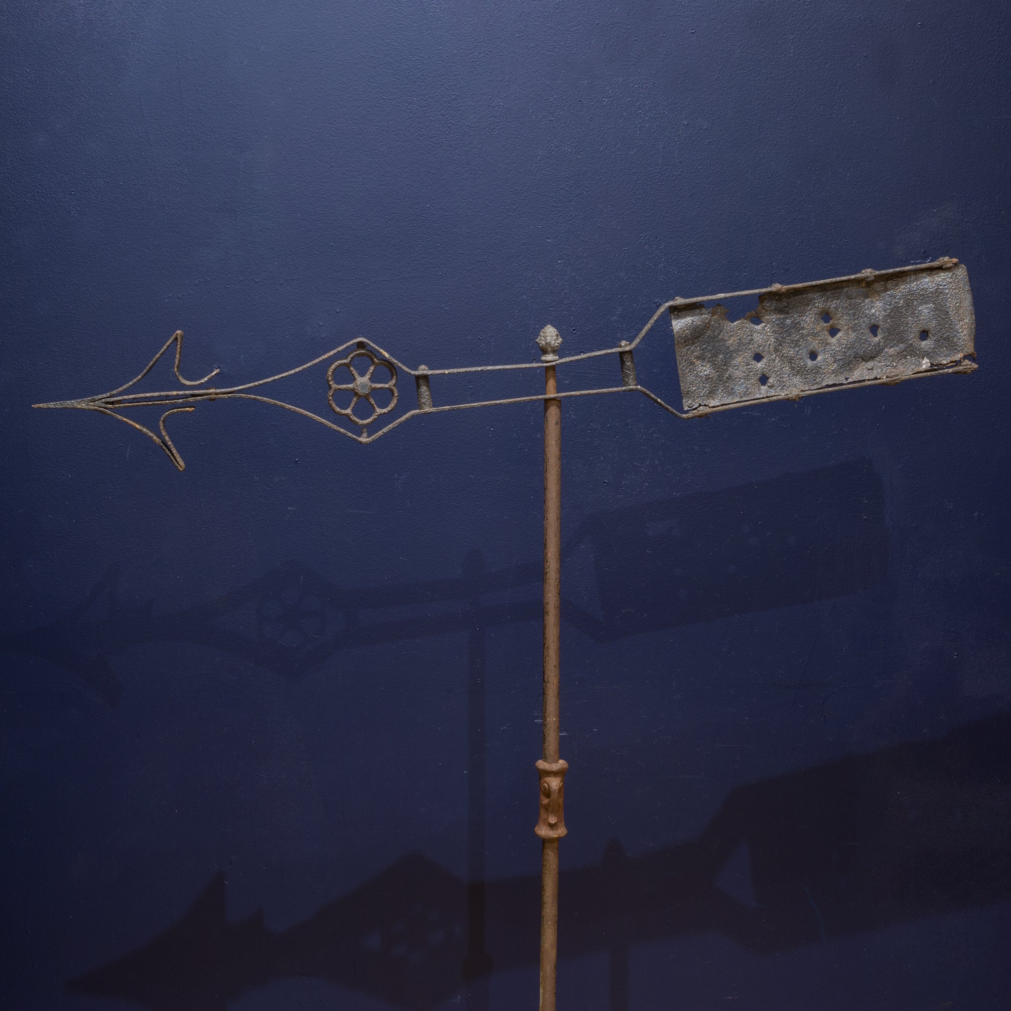 Antique Wrought Iron Directional Weathervane c.1900 S16 Home