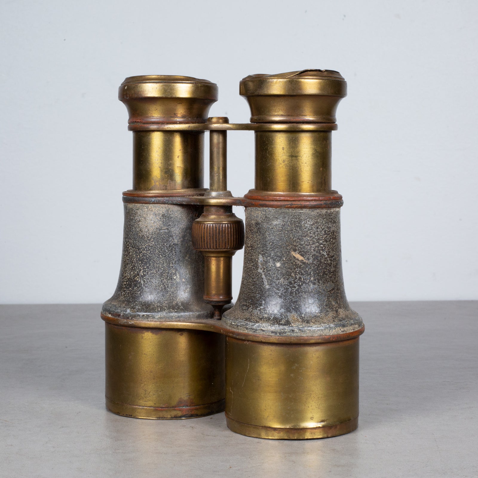 Early 20th c. Brass and Leather Field Binoculars c.1930-1940